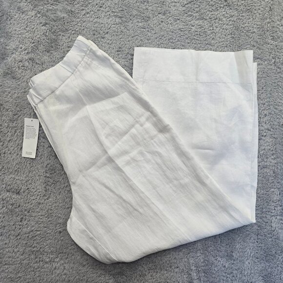 Eileen Fisher Pants - Eileen Fisher Wide Leg Pleated F/L Pant 100% Organic Linen Womens NWT NEW